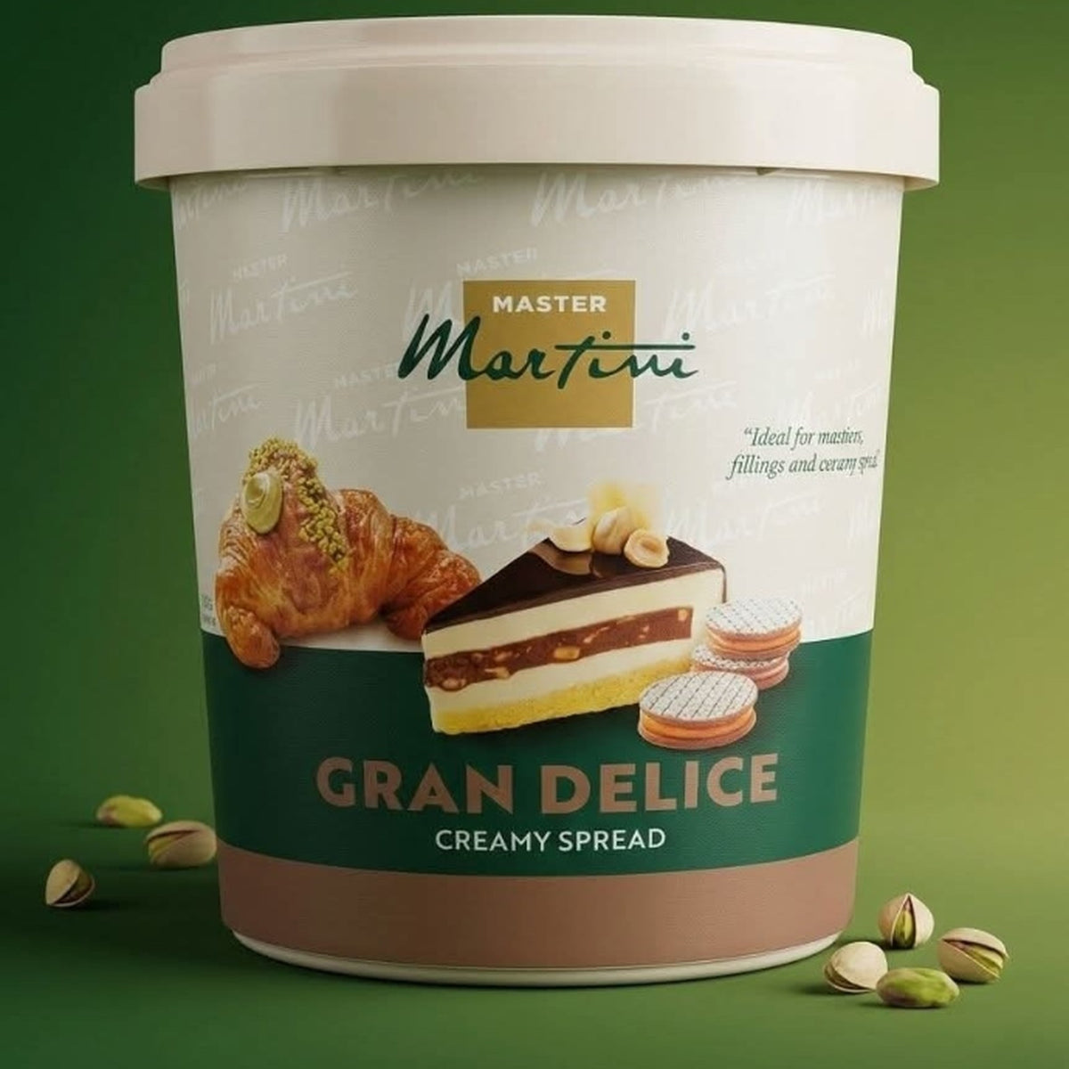 Master Martini Gran Delice Pistachio Cream Spread - 1kg